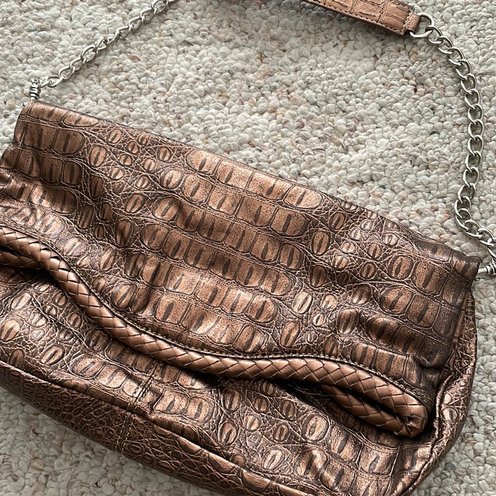 Copper imprint bag/purse very roomy